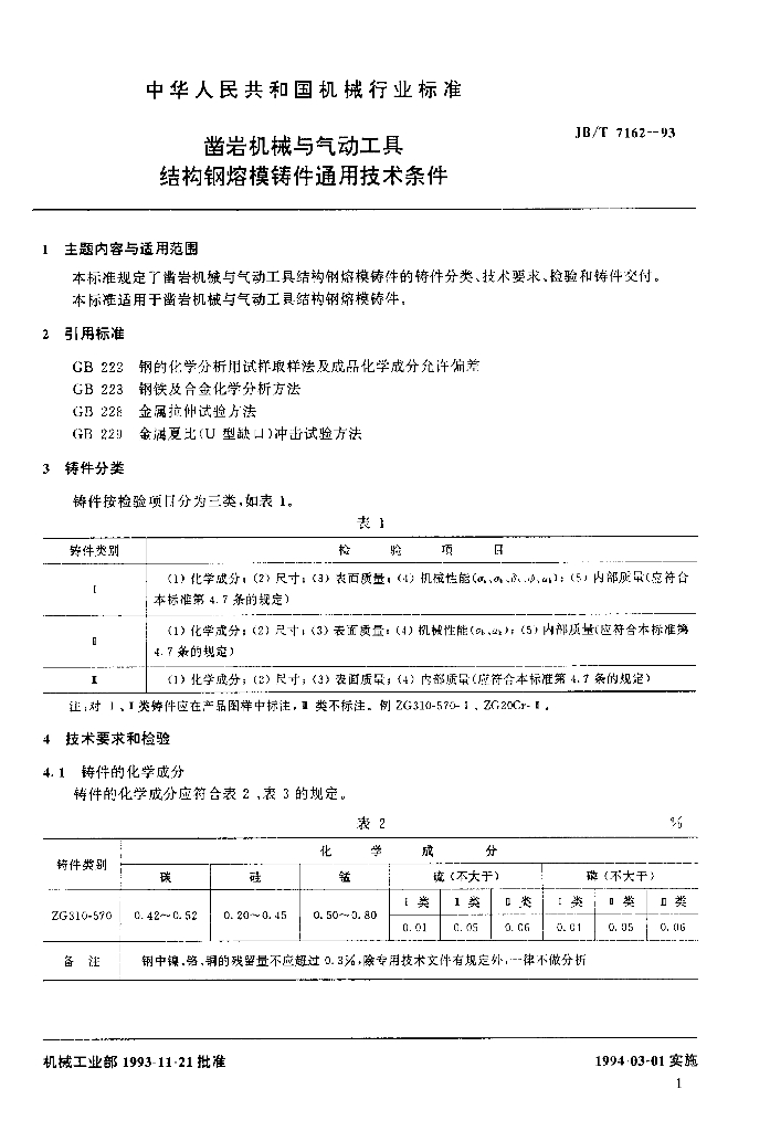 JB/T 7162-1993 标准预览