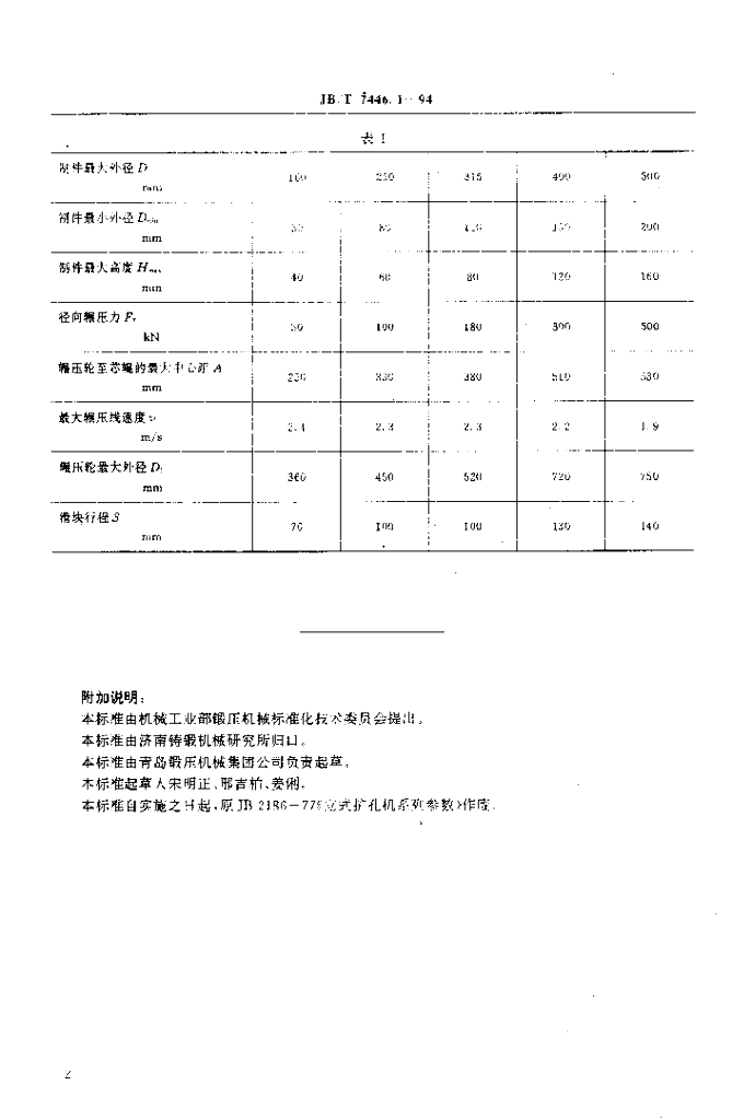 JB/T 7446.1-1994 标准预览