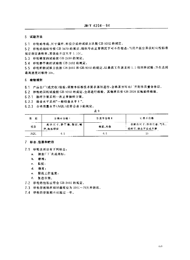 JB/T 4204-1994 标准预览