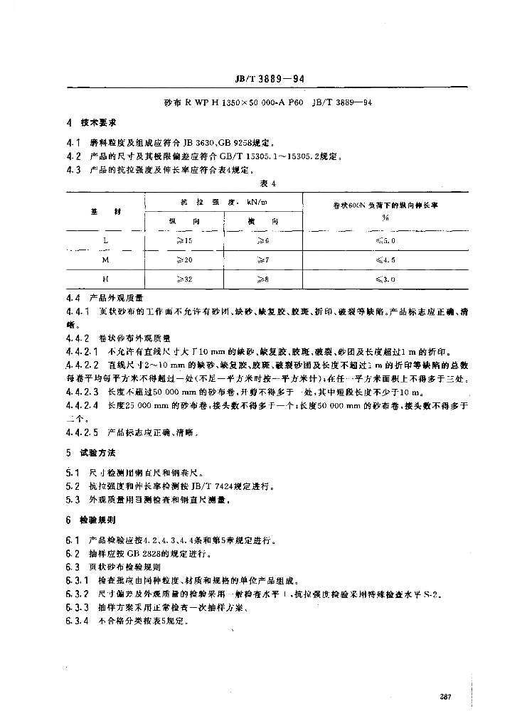 JB/T 3889-1994 标准预览