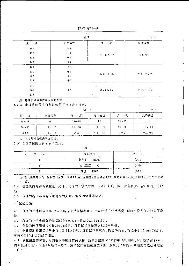 JB/T 7598-1994 标准预览