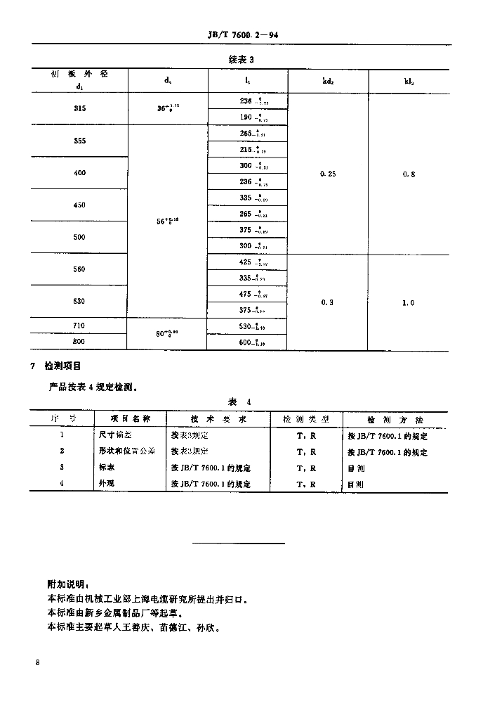 JB/T 7600.2-1994 标准预览