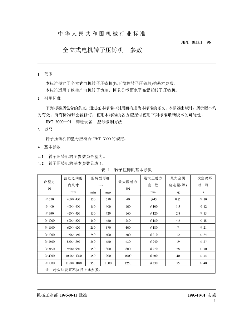 JB/T 8353.1-1996 标准预览