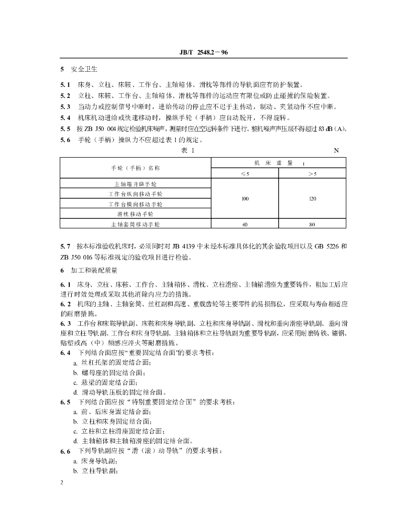 JB/T 2548.2-1996 标准预览