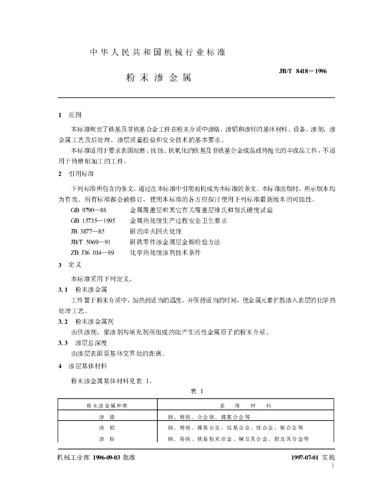 JB/T 8418-1996 标准预览