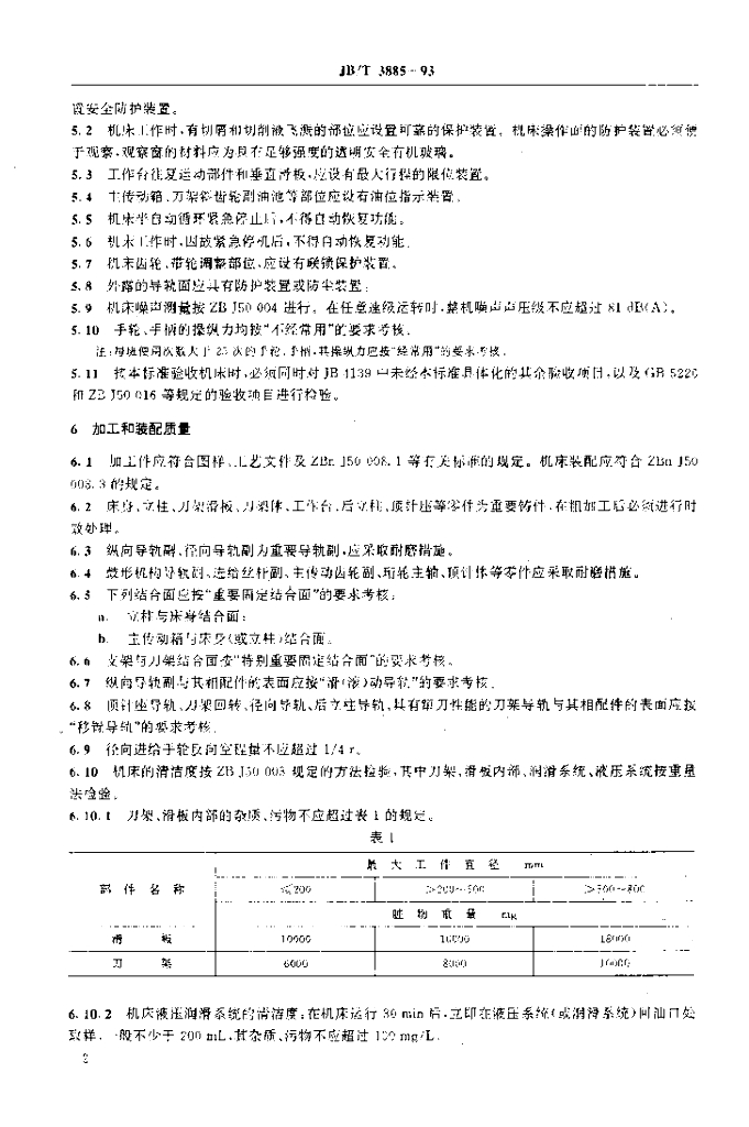 JB/T 3885-1993 标准预览