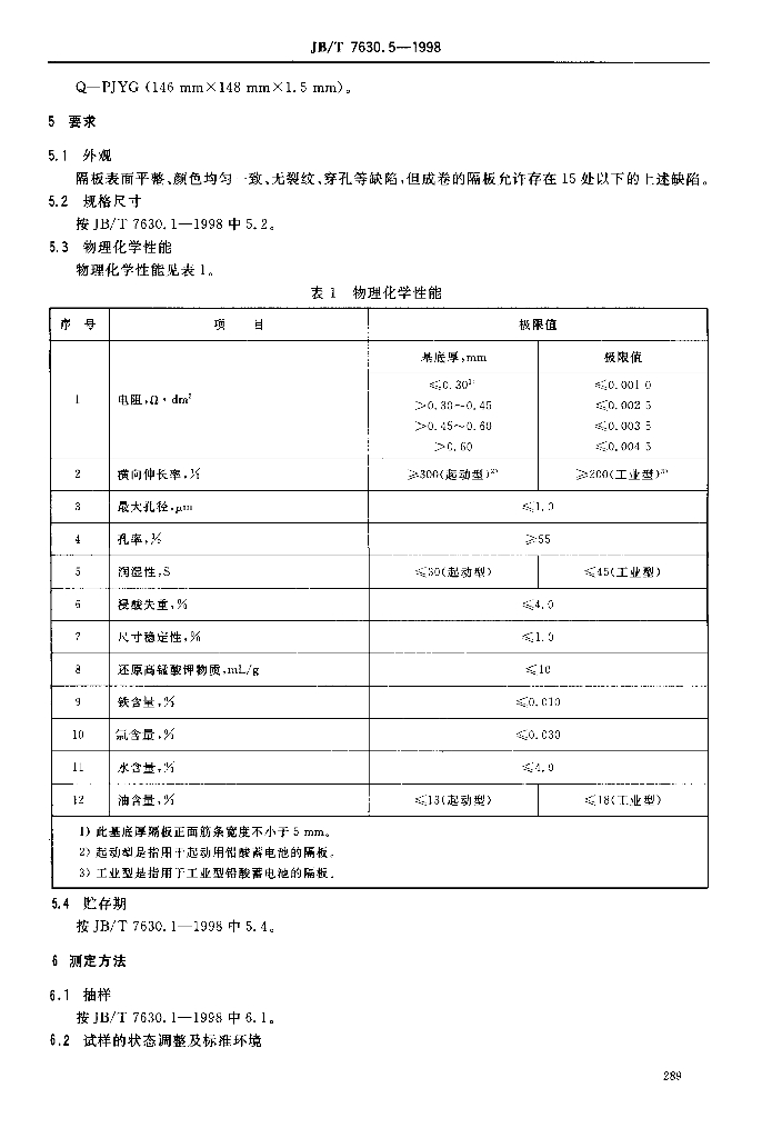 JB/T 7630.5-1998 标准预览