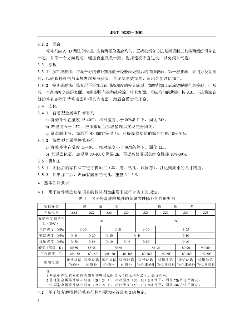 JB/T 10283-2001 标准预览