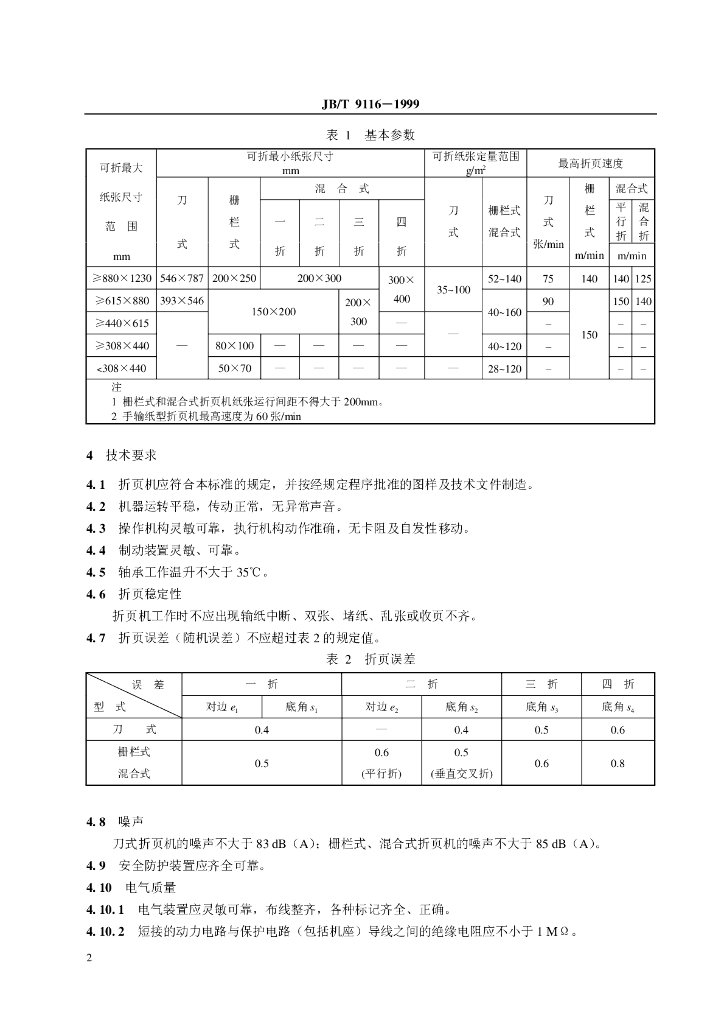 JB/T 9116-1999 标准预览