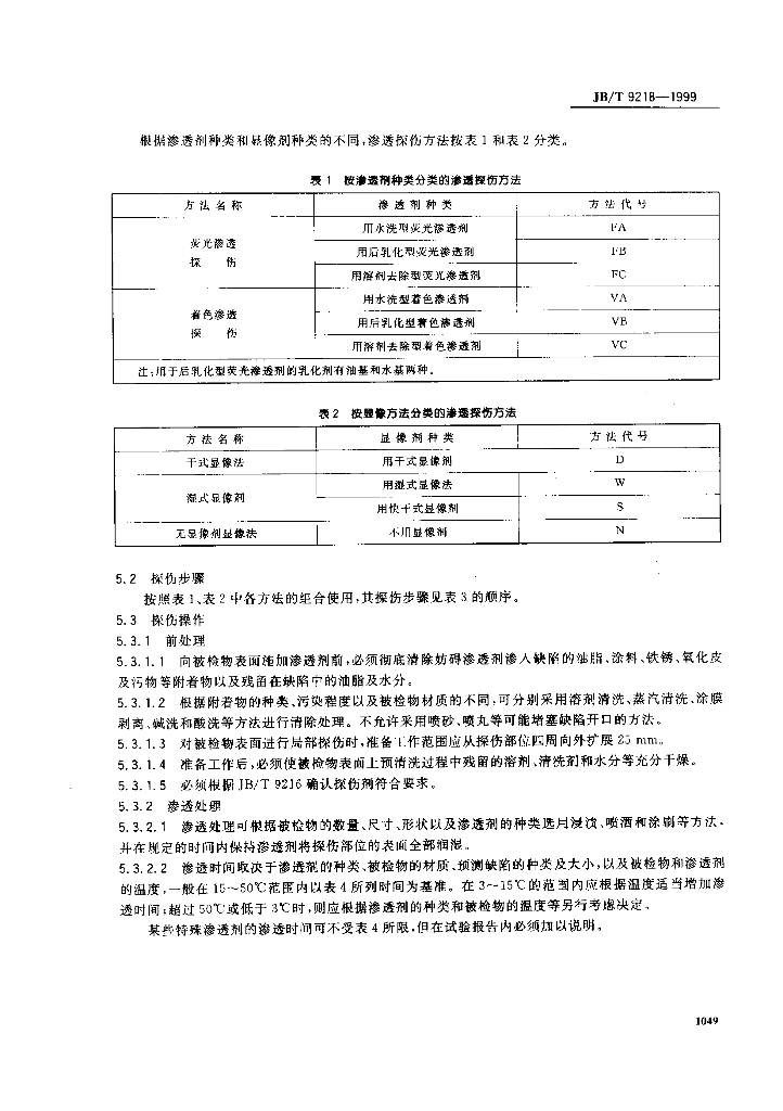 JB/T 9218-1999 标准预览