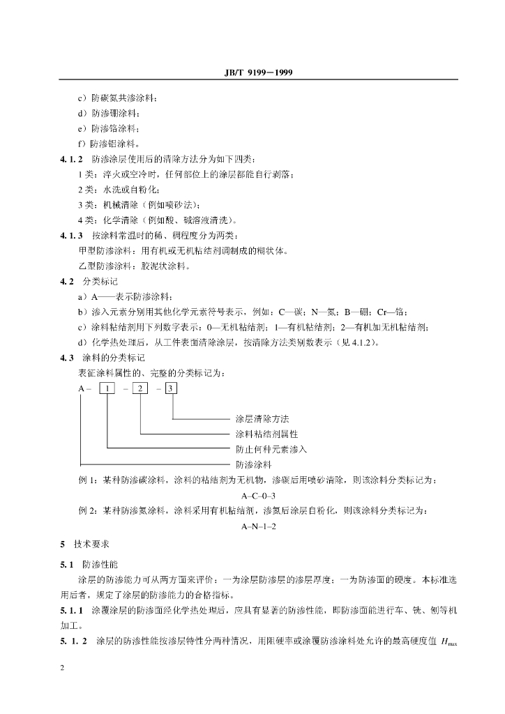 JB/T 9199-1999 标准预览