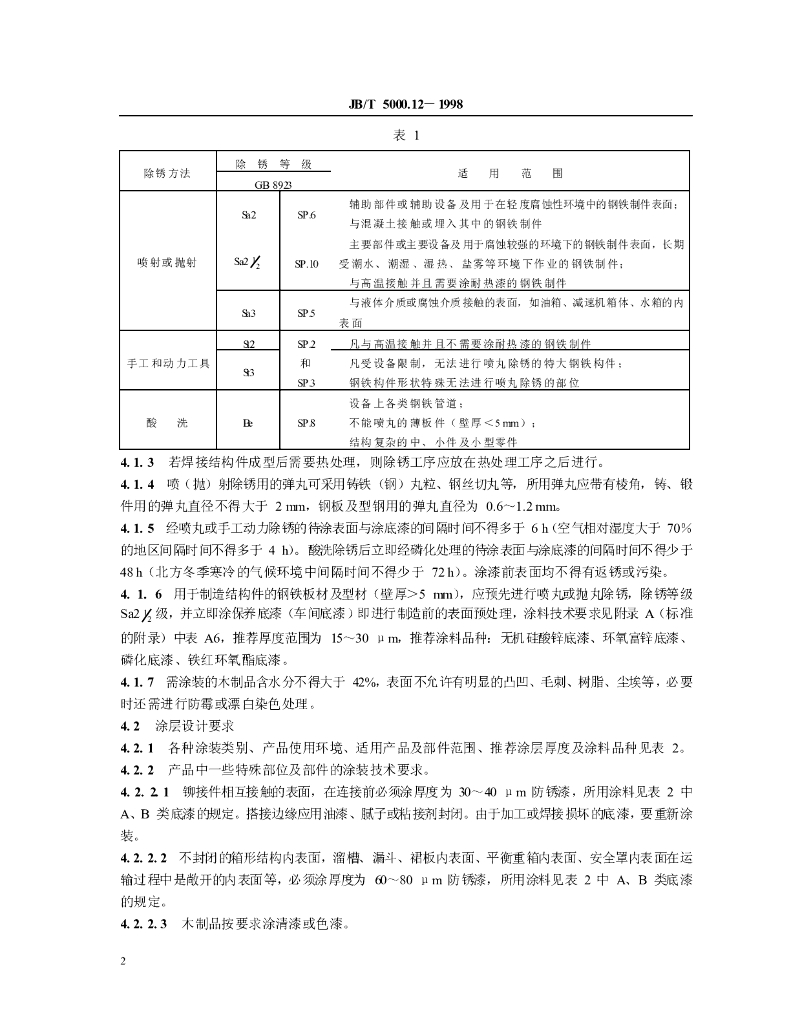 JB/T 5000.12-1998 标准预览
