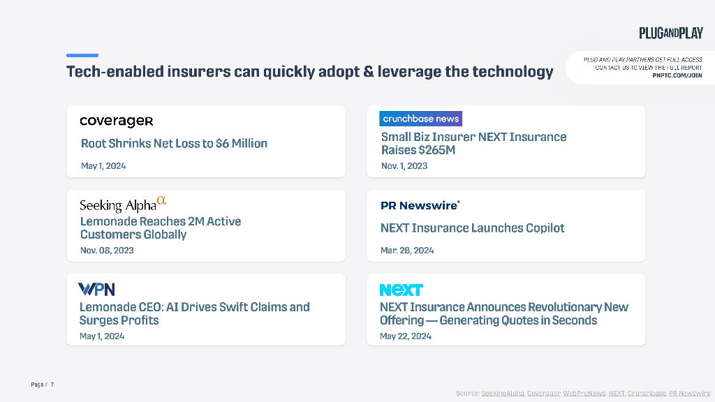 璞跃Plug and Play：2025年人工智能对保险业的影响预测报告：趋势、挑战及未来进展（英文版）_第7页