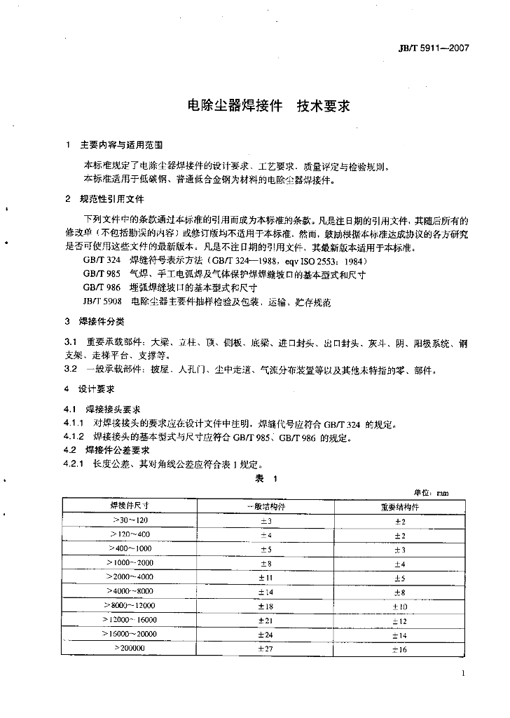 JB/T 5911-2007 标准预览