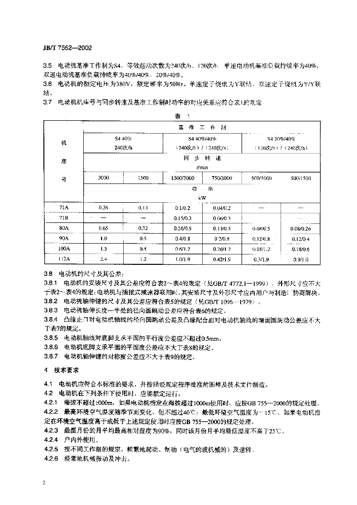 JB/T 7562-2002 标准预览