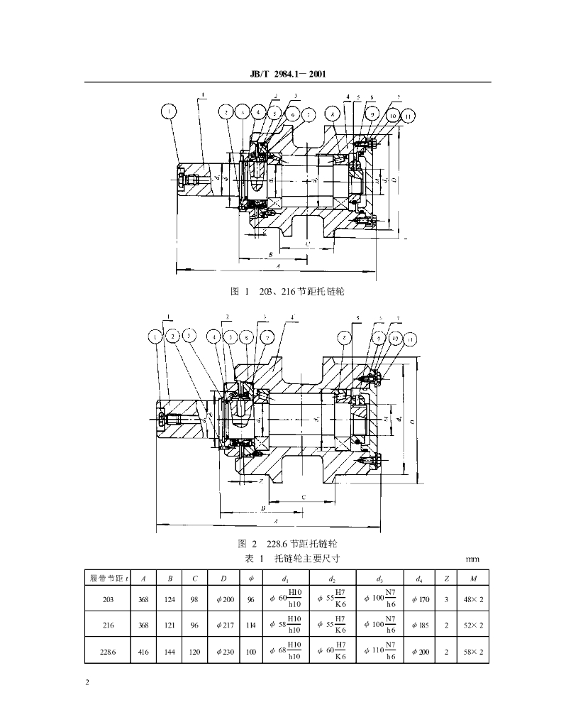 JB/T 2984.1-2001 标准预览