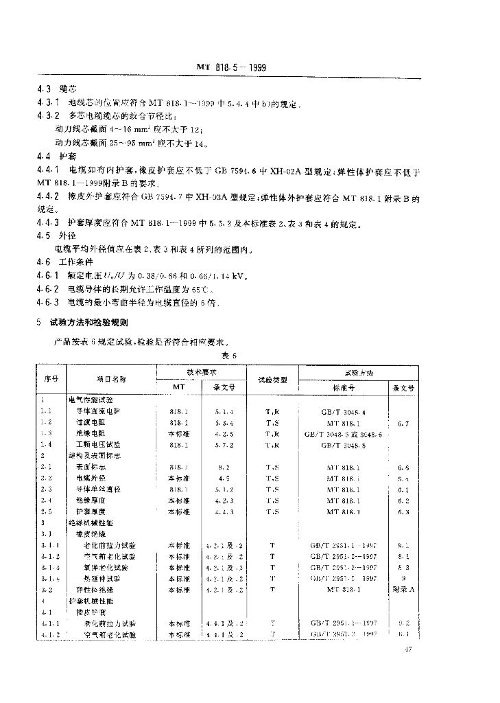 MT 818.5-1999 标准预览