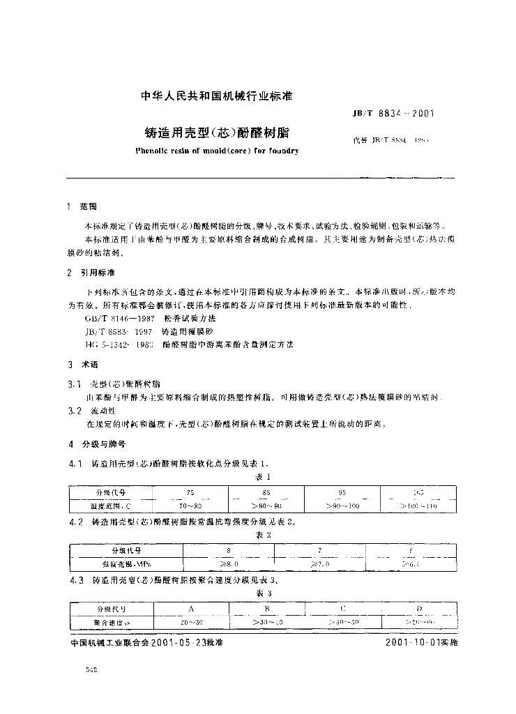 JB/T 8834-2001 标准预览
