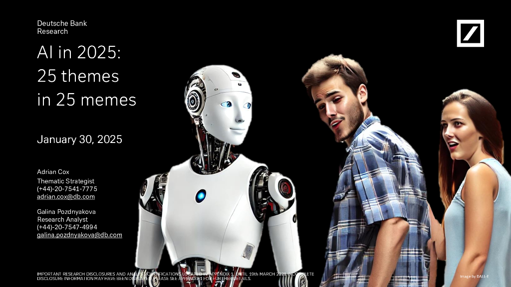德意志银行：2025年<em>人工智能</em>全景：从25张创意图解析25个未来AI主题报告（英文版） 海报