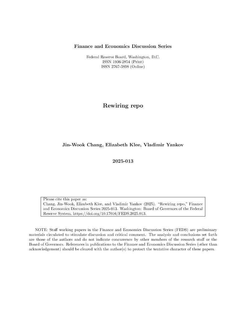 美联储：重新连接回购（英文版）