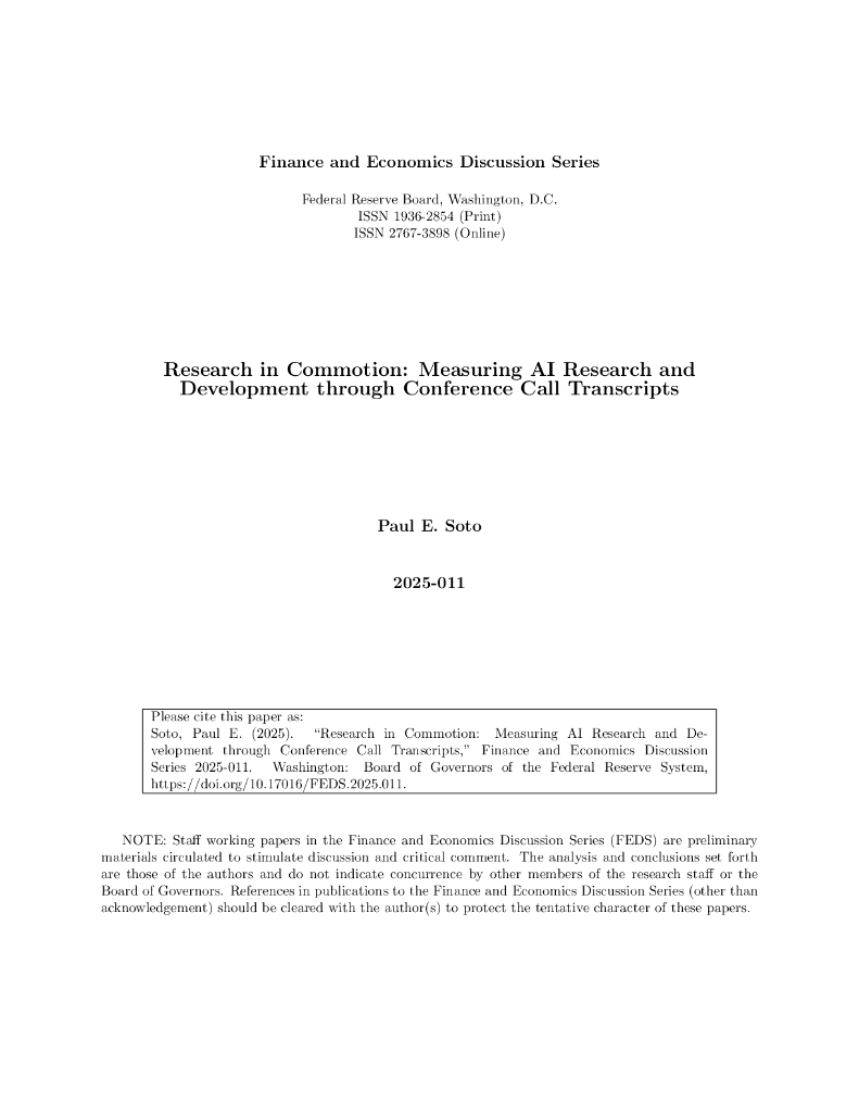 美联储：骚动研究：通过电话会议记录衡量人工智能研发（英文版）