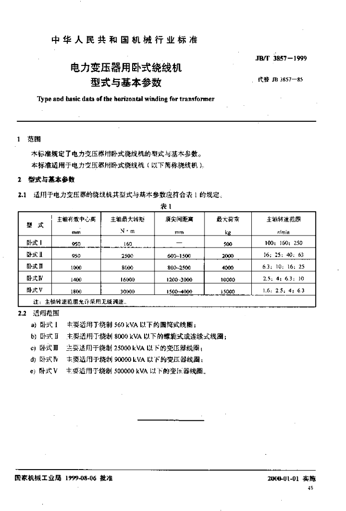 JB/T 3857-1999 标准预览