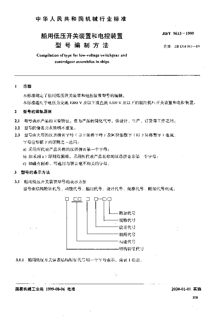 JB/T 9613-1999 标准预览