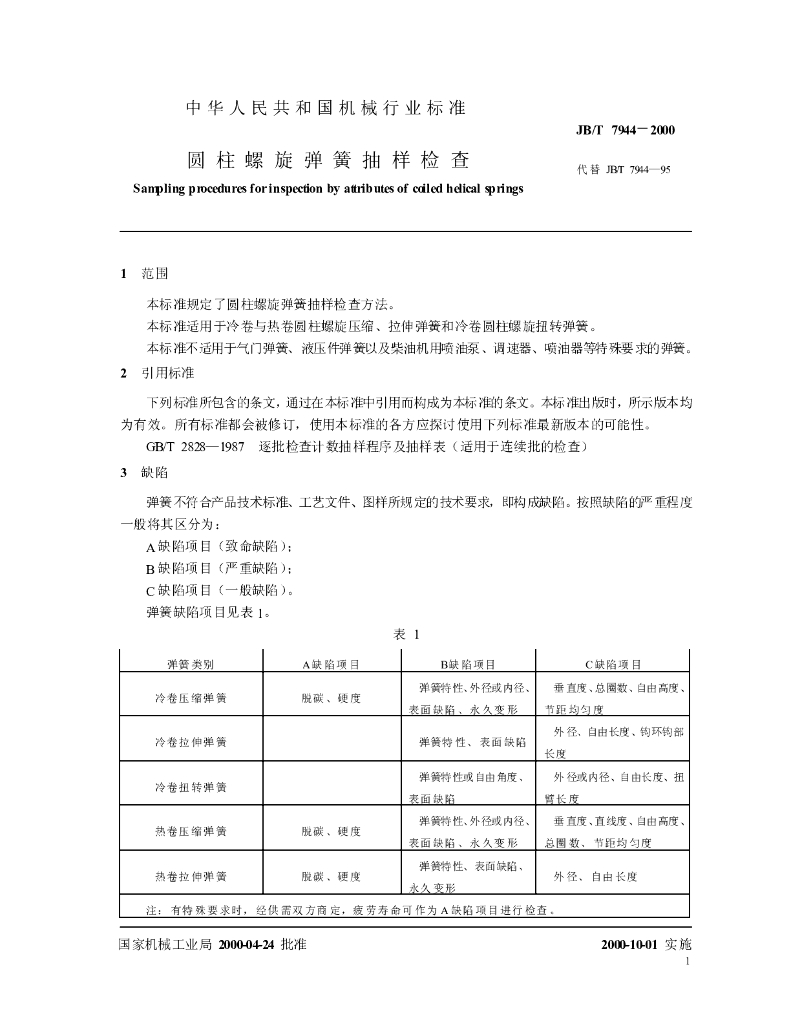 JB/T 7944-2000 标准预览