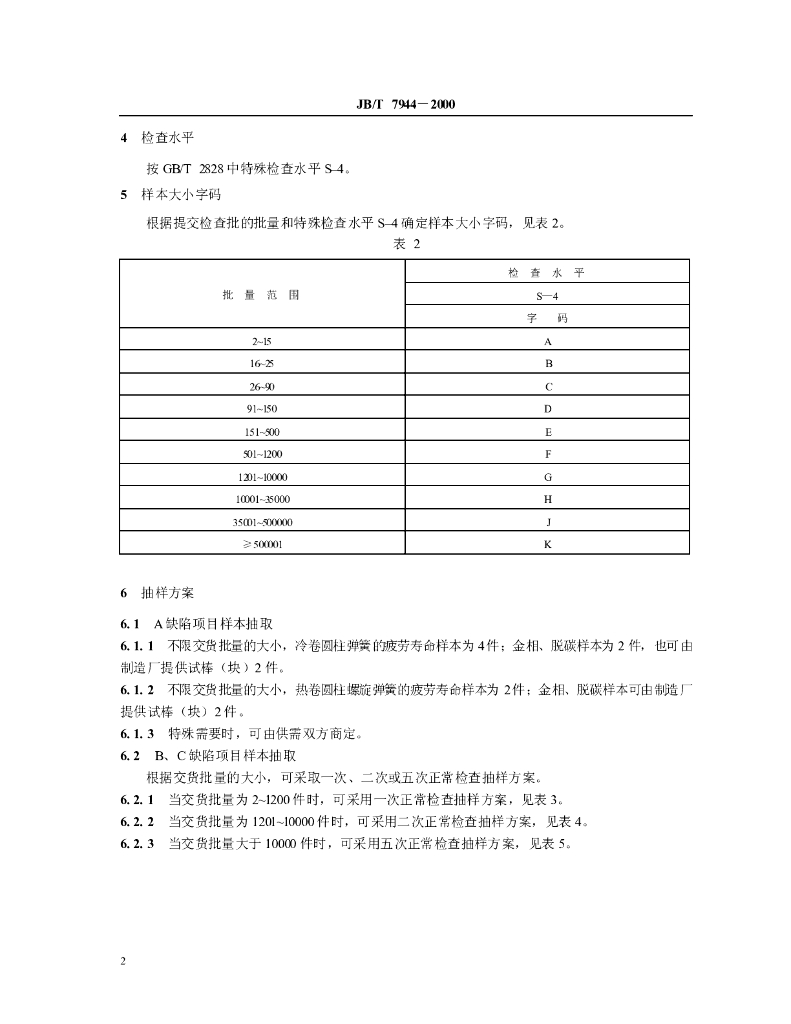 JB/T 7944-2000 标准预览