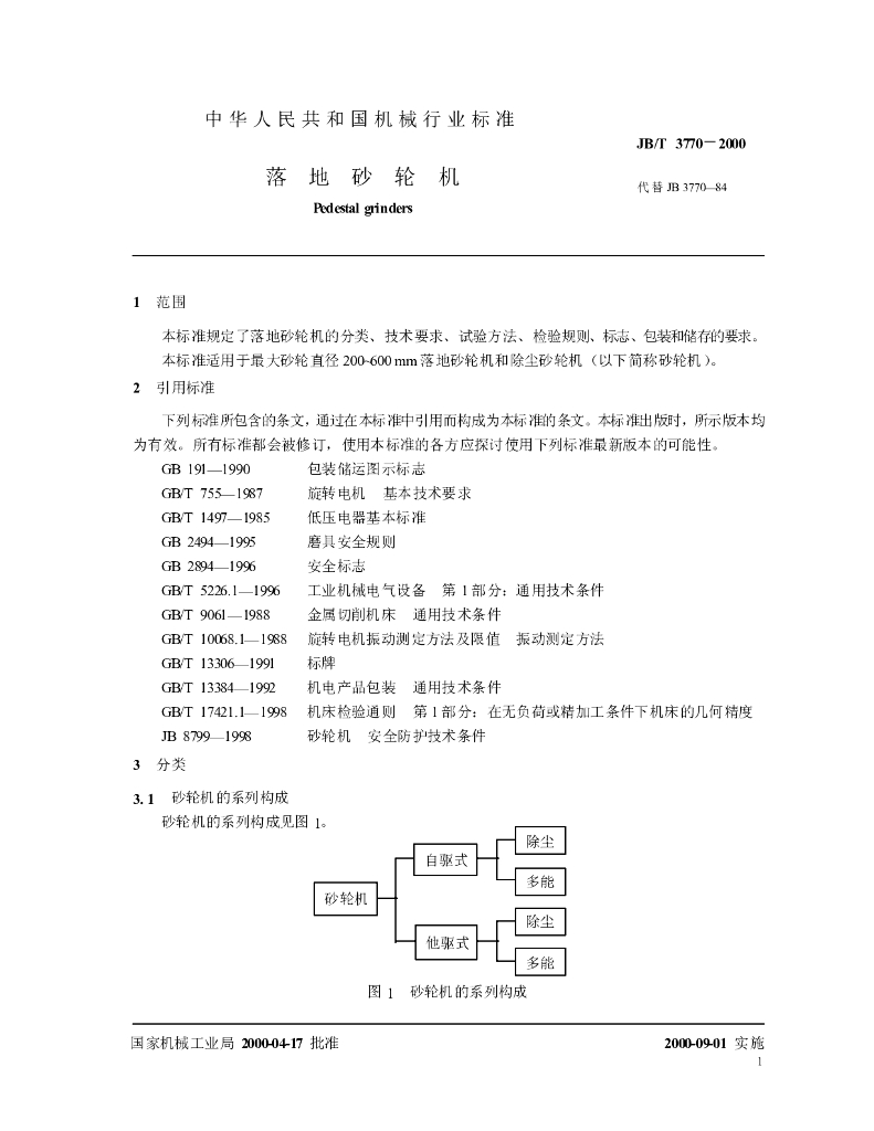 JB/T 3770-2000 标准预览