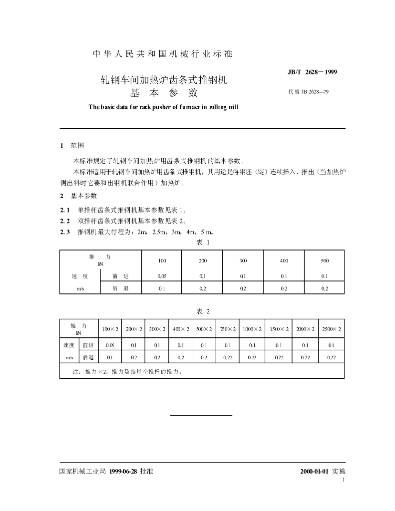 JB/T 2628-1999 标准预览