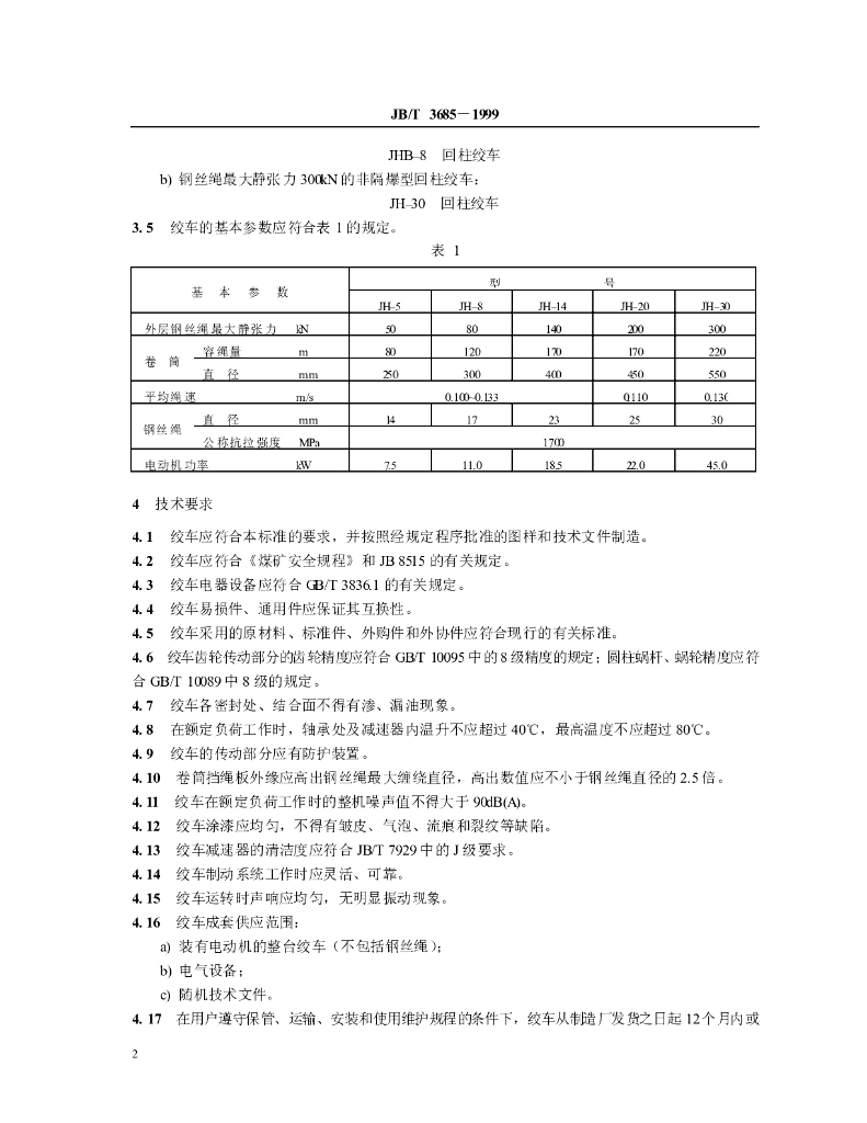 JB/T 3685-1999 标准预览