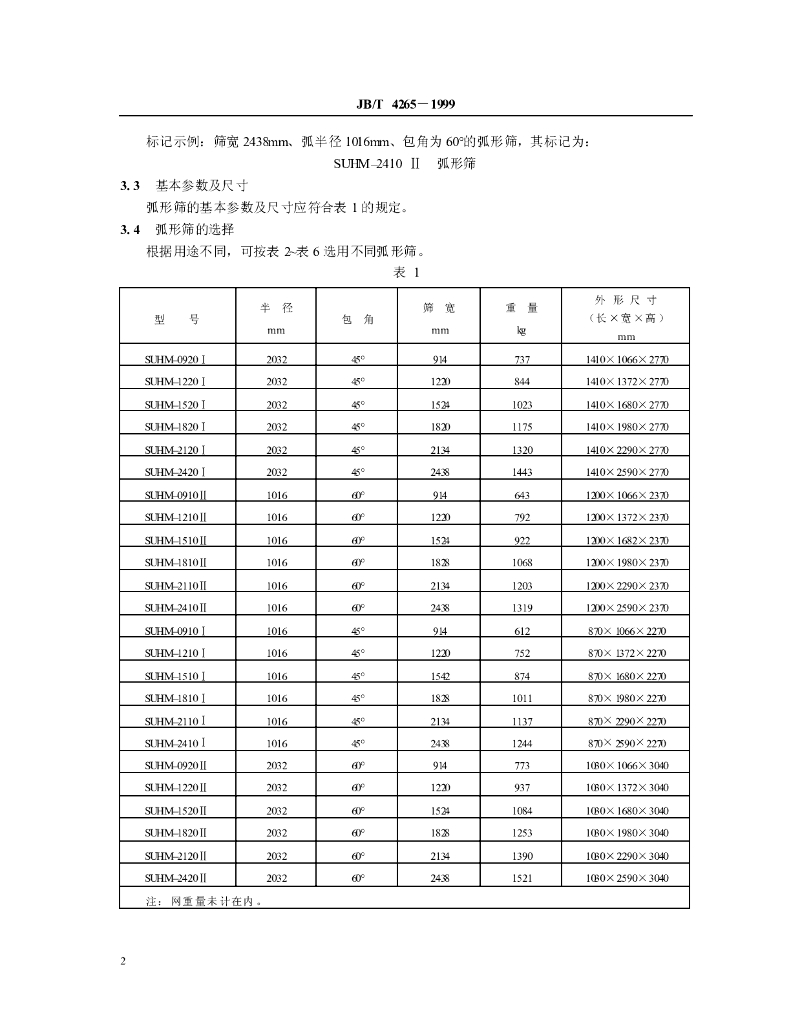 JB/T 4265-1999 标准预览