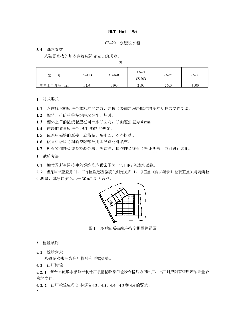 JB/T 1664-1999 标准预览