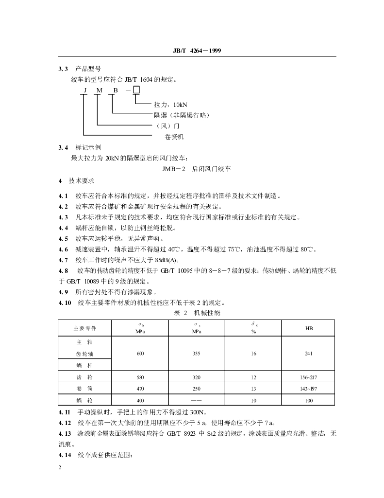 JB/T 4264-1999 标准预览