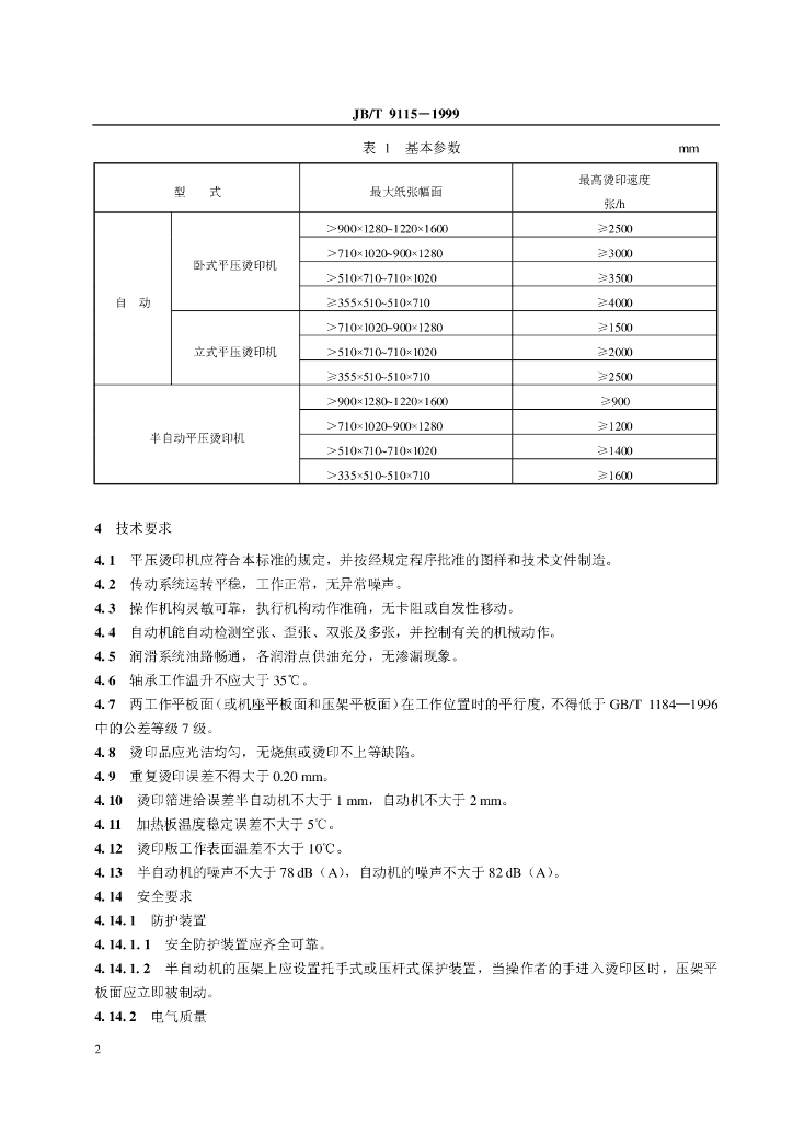 JB/T 9115-1999 标准预览