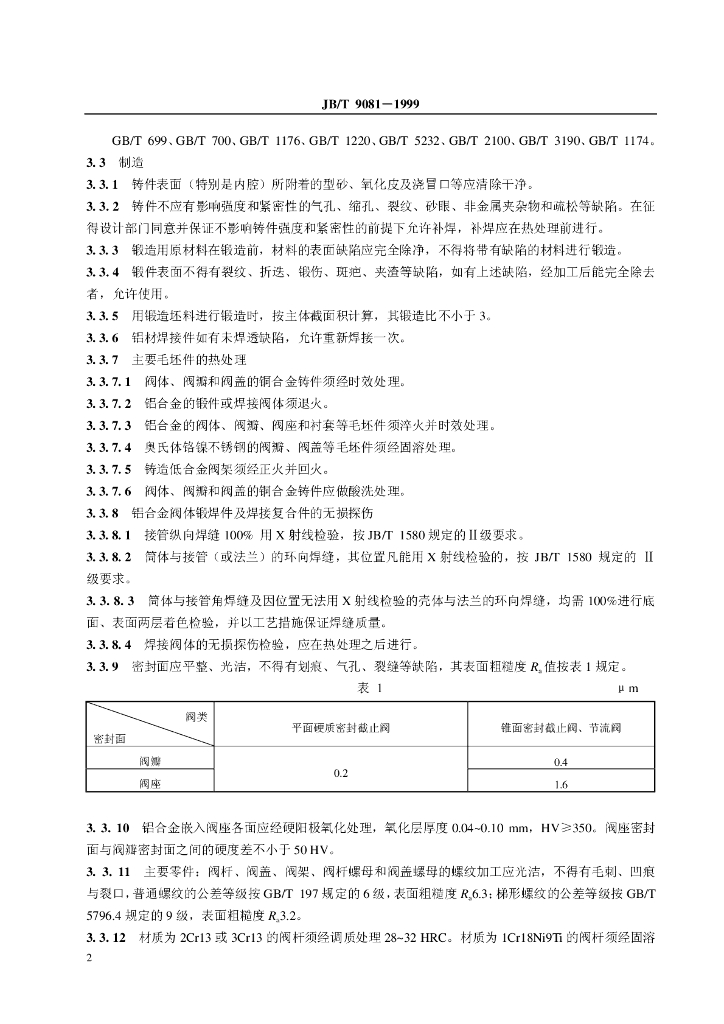 JB/T 9081-1999 标准预览