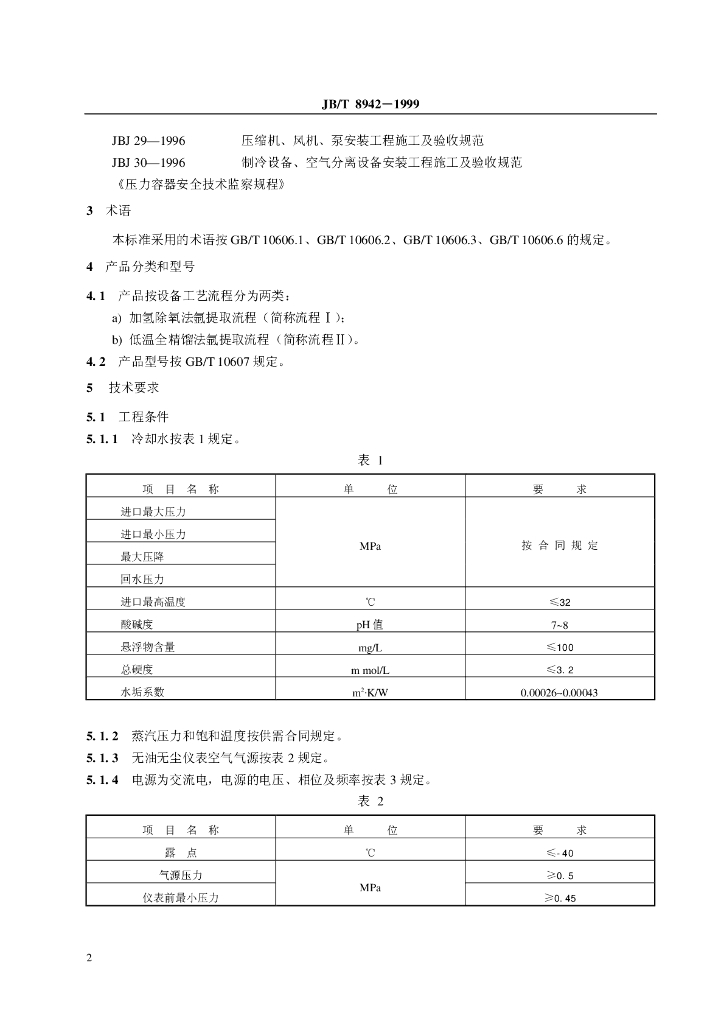 JB/T 8942-1999 标准预览