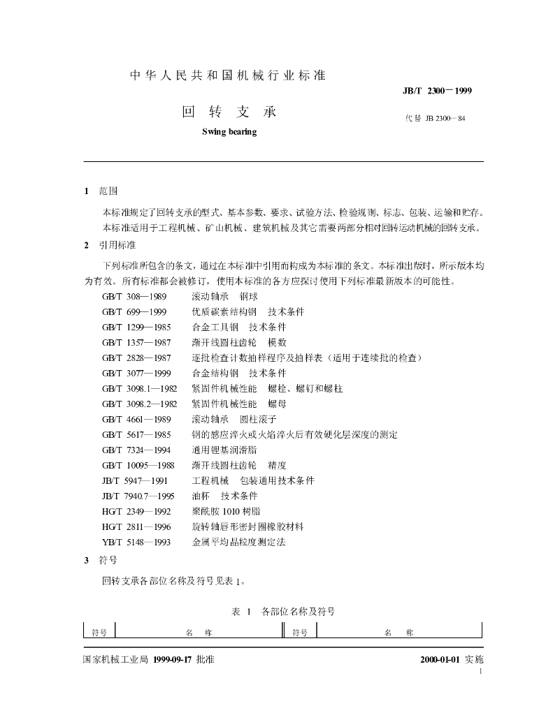 JB/T 2300-1999 标准预览
