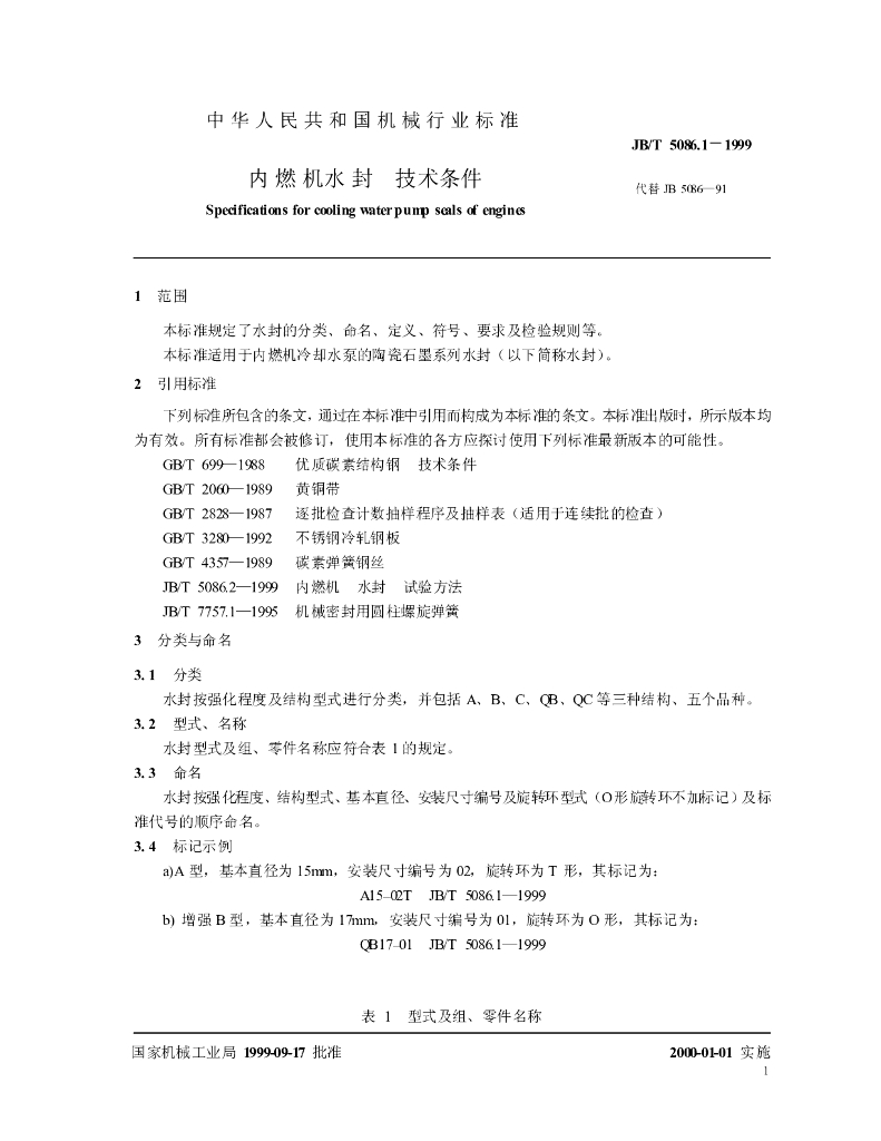 JB/T 5086.1-1999 标准预览