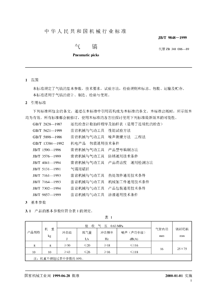 JB/T 9848-1999 标准预览