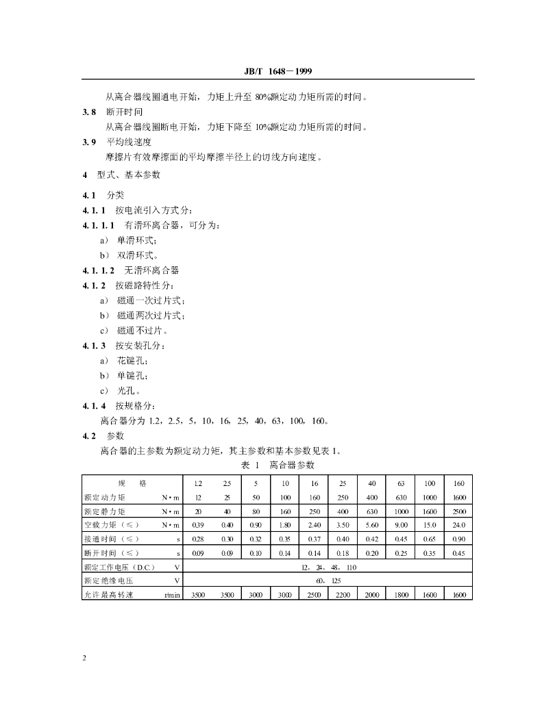 JB/T 1648-1999 标准预览