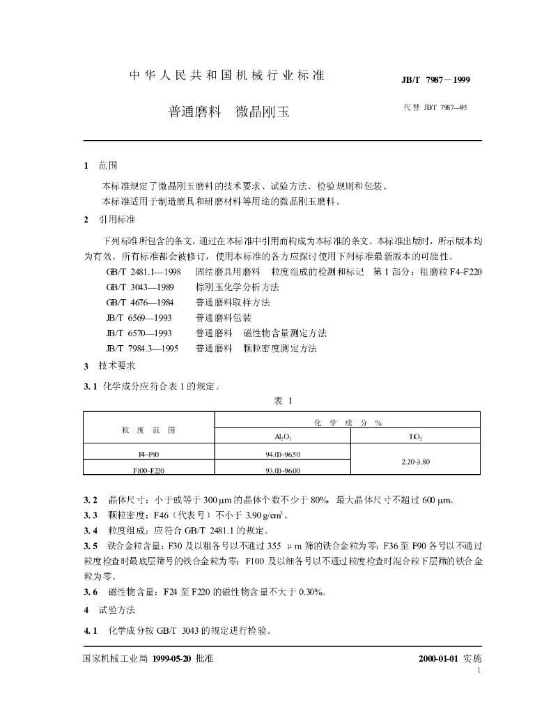JB/T 7987-1999 标准预览