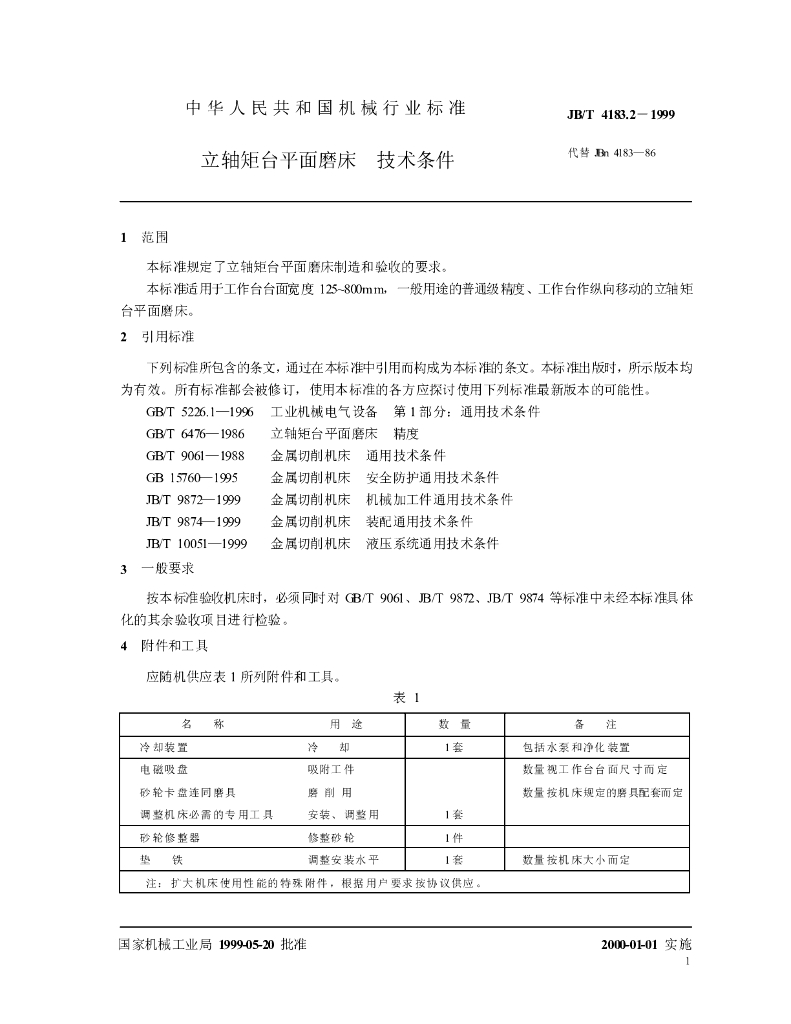 JB/T 4183.2-1999 标准预览