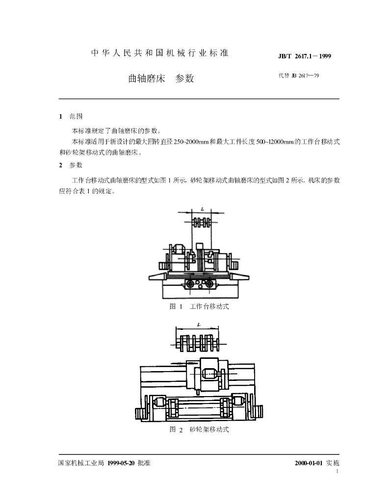 JB/T 2617.1-1999 标准预览
