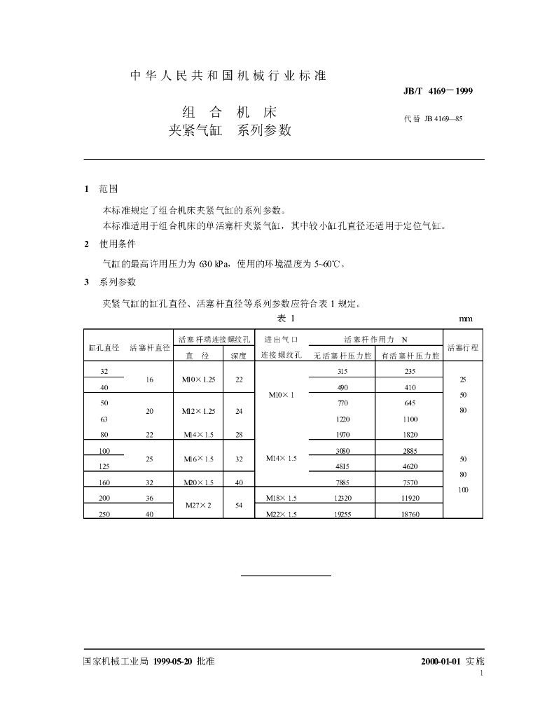 JB/T 4169-1999 标准预览