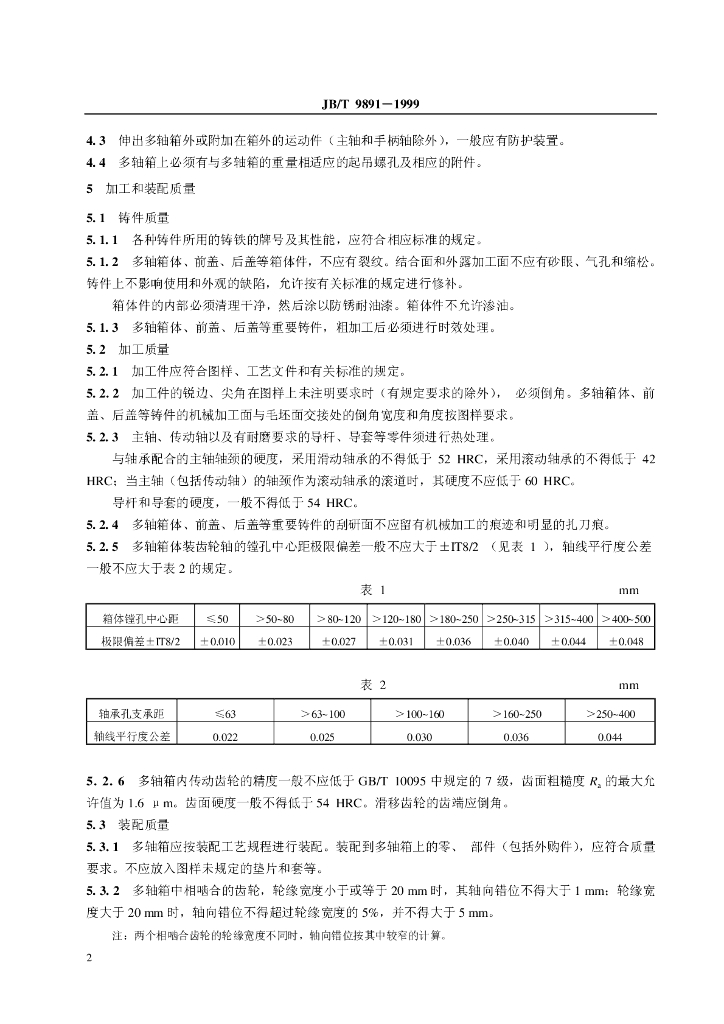 JB/T 9891-1999 标准预览