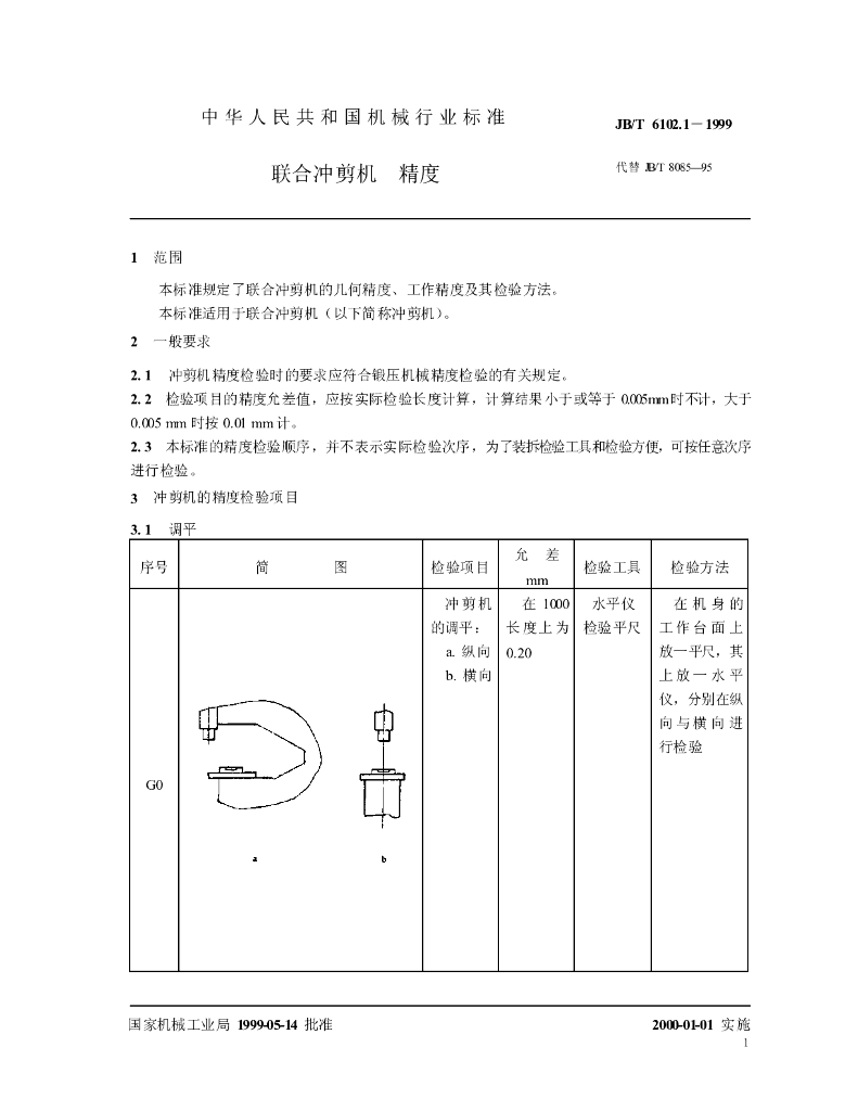 JB/T 6102.1-1999 标准预览