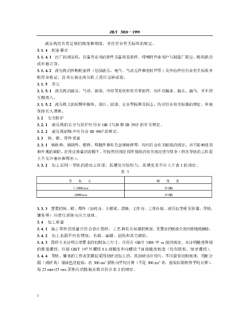 JB/T 3818-1999 标准预览