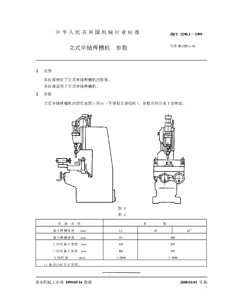 JB/T 3290.1-1999 标准预览
